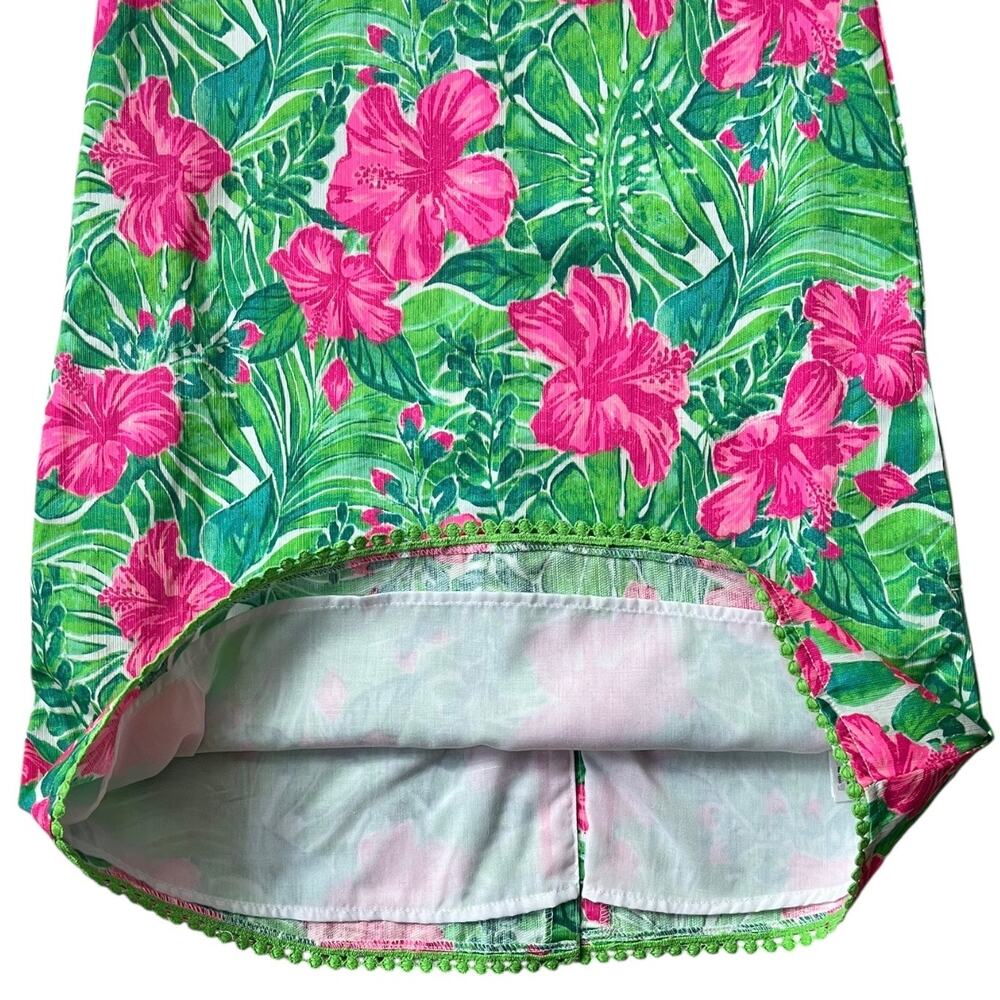 Tommy Bahama Colorful Floral Dress Lilly Inspired Lined Cotton Girl's 8 - Picture 3 of 8